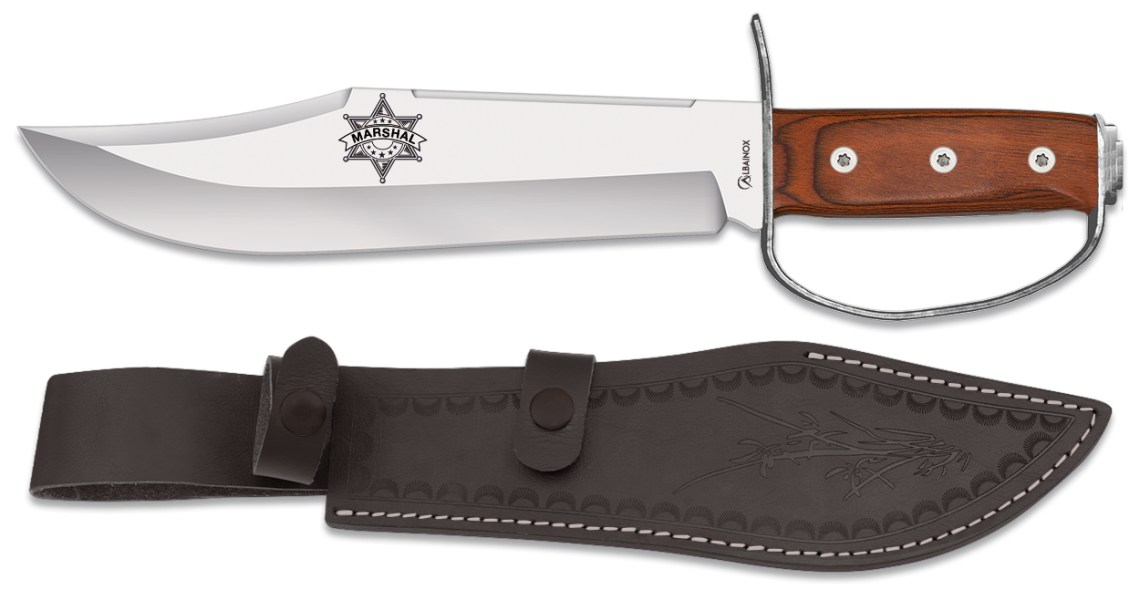 Couteau Marshall type Bowie avec defense 1737884438 - Top 10 des couteaux de chasse les plus vendus en 2024 : découvrez les favoris